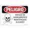 Signmission OSHA, Drowning Keep Out! Spanish, 10in X 7in Rigid Plastic, 10" W, 7" H, Drowning Keep Out! Spanish OS-DS-P-710-LS-1712 - alternate 1